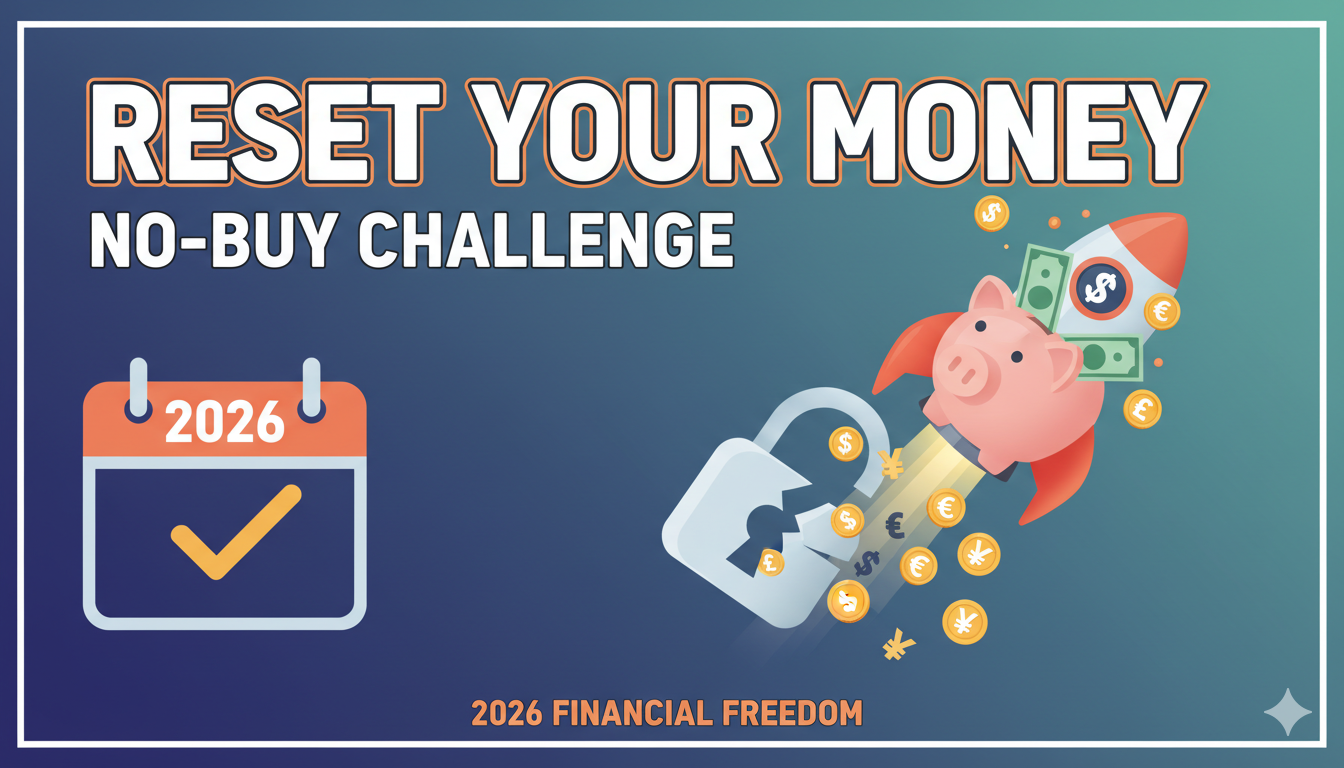 Person stacking coins into a growing piggy bank while crossing out shopping items on a list