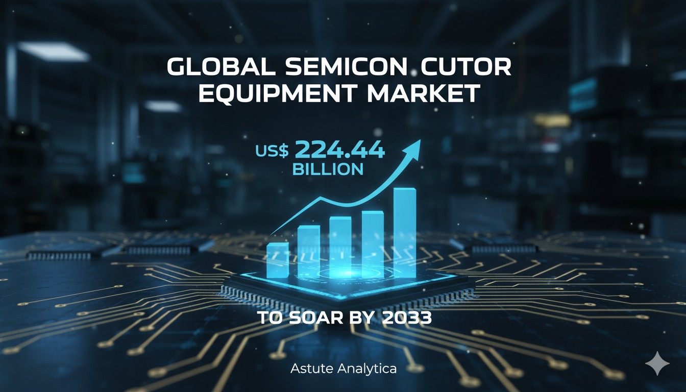 Modern semiconductor manufacturing equipment in a high-tech cleanroom facility