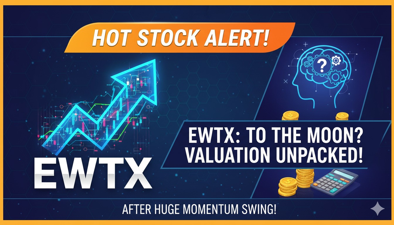Alt Text for featured image : Stock chart and valuation analysis of Edgewise Therapeutics (EWTX) shares showing recent upward momentum